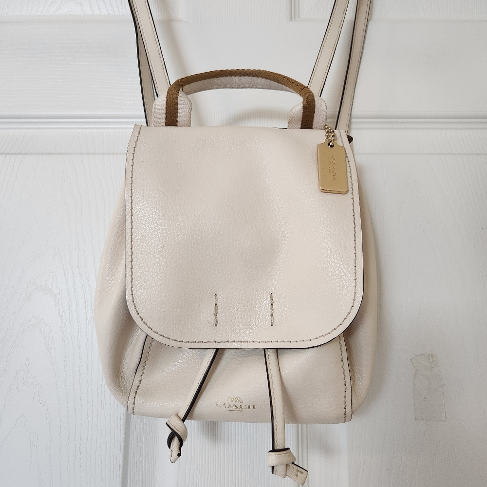 Coach Leather Backpack